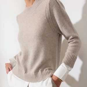 Brochu walker Eton layered cashmere sweater